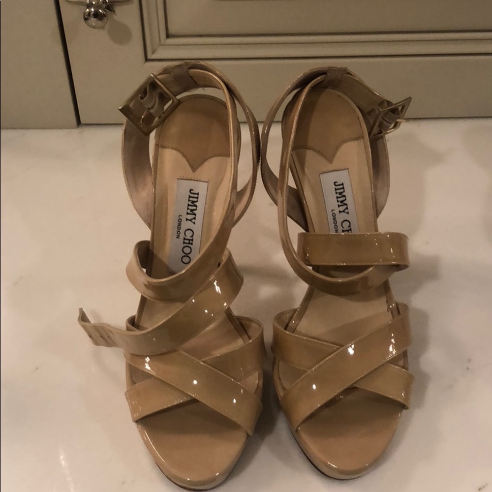 Beautiful high heel Patton leather Jimmy Choo's!!!